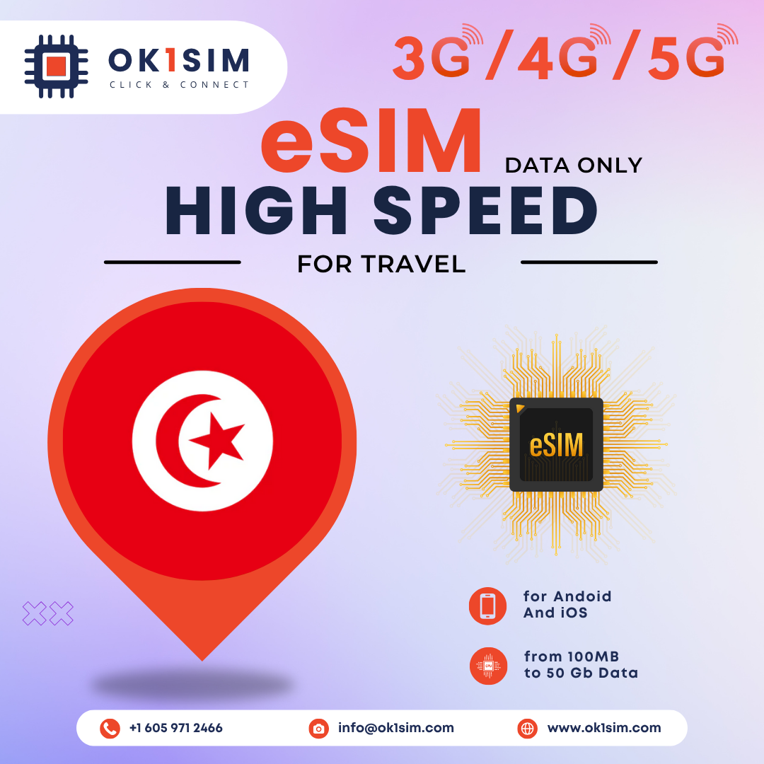 Buy Tunisia eSIM for travel - Tunisia 100MB 7Days