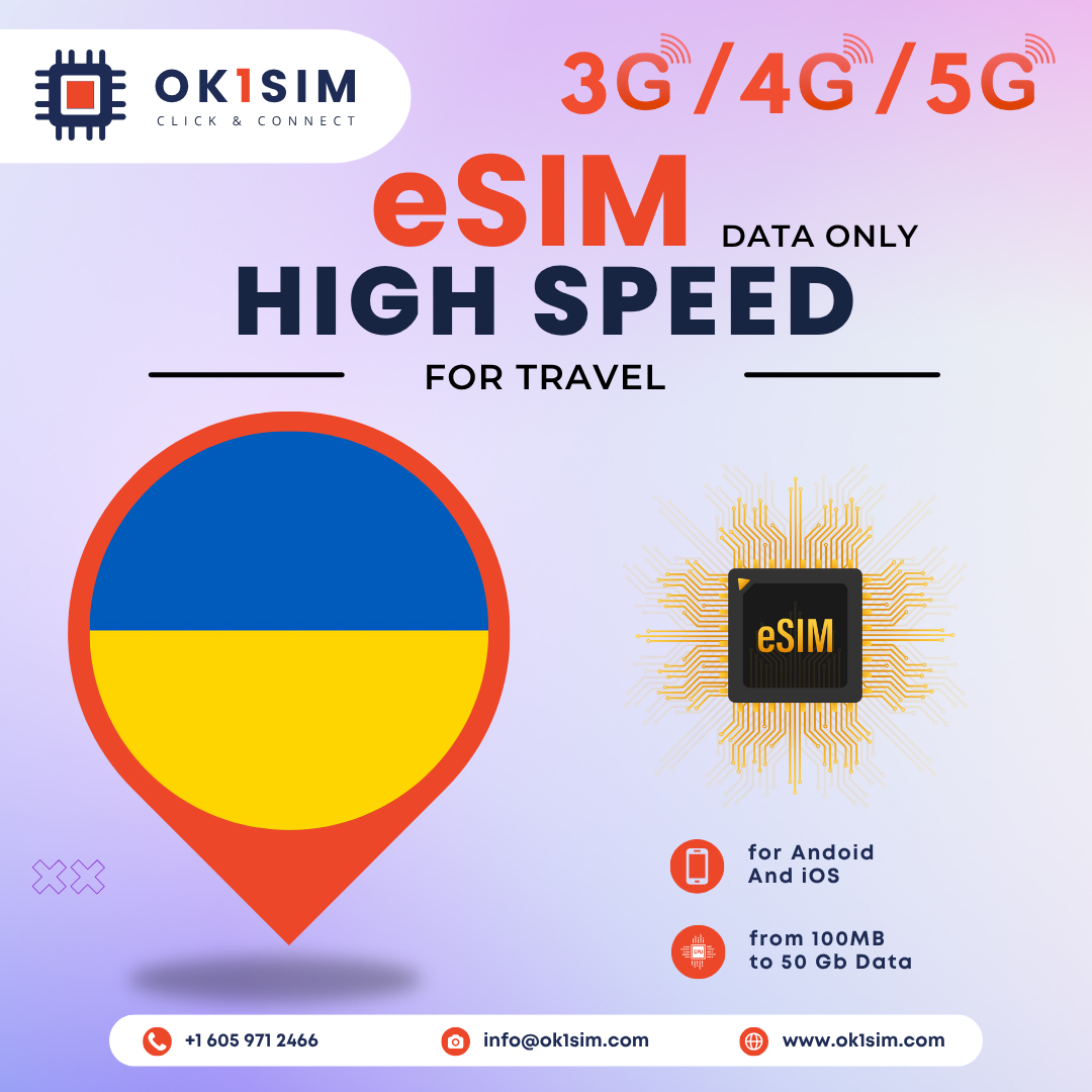 Buy Ukraine eSIM for travel - Ukraine 1GB 7Days