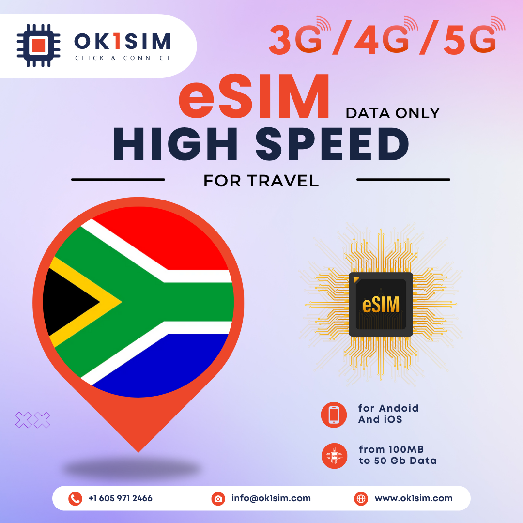 Buy South Africa eSIM for travel - South Africa 100MB 7Days