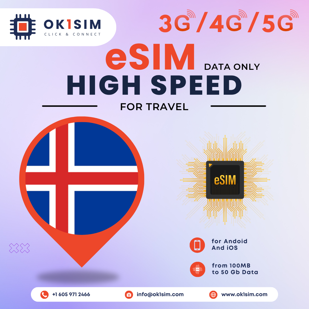 Buy Iceland eSIM for travel - Iceland 1GB 7Days