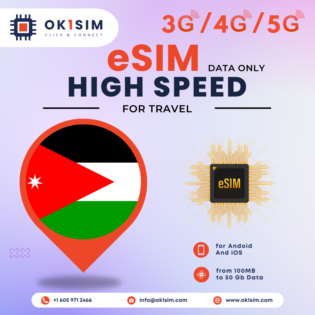 Buy Jordan eSIM for travel - Jordan 100MB 7Days