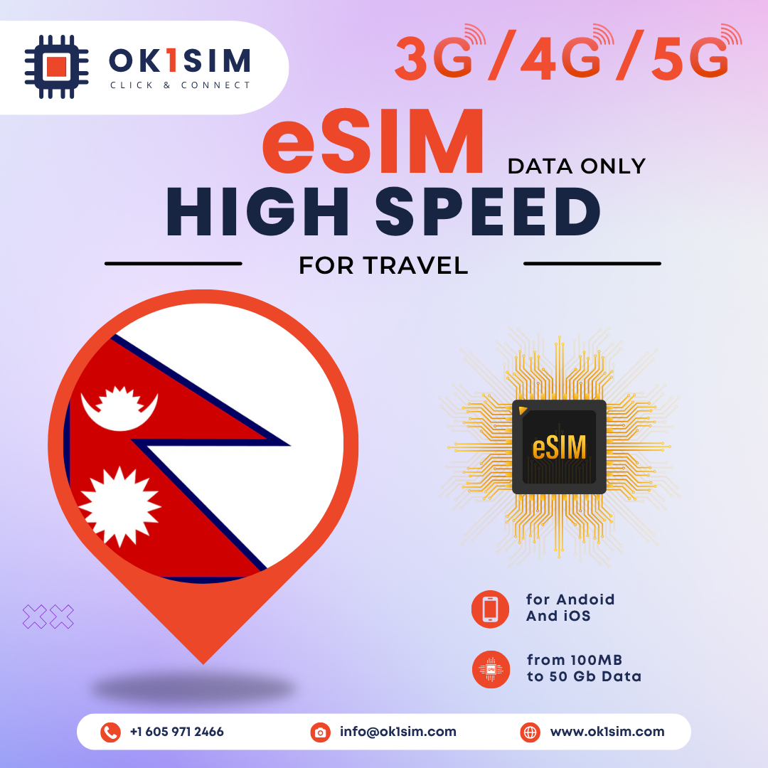 Buy Nepal eSIM for travel - Nepal 1GB 7Days