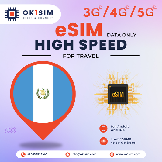 Buy Guatemala eSIM for travel - Guatemala 100MB 7Days