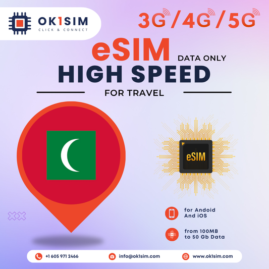 Buy Maldives eSIM for travel - Maldives 1GB 7Days