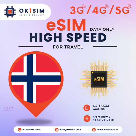 اشترِ بطاقة eSIM النرويجية للسفر - النرويج 1 جيجابايت لمدة 7 أيام