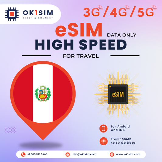 Buy Peru eSIM for travel - Peru 100MB 7Days