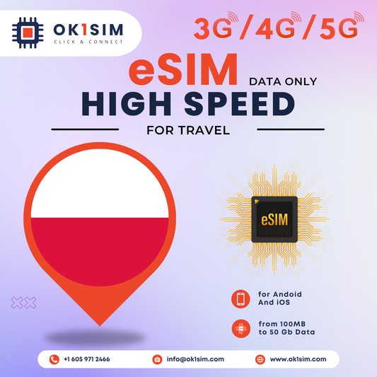 اشترِ بطاقة eSIM البولندية للسفر - بولندا 1 جيجابايت لمدة 7 أيام