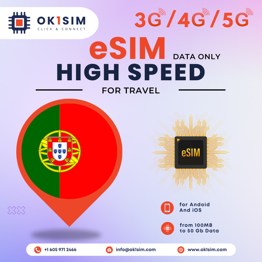 اشترِ بطاقة eSIM البرتغالية للسفر - البرتغال 1 جيجابايت لمدة 7 أيام
